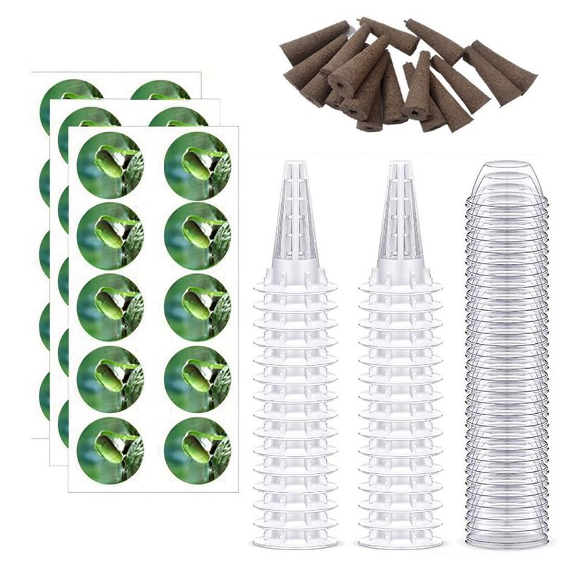 Seed Sponged Kit 30Pcs 30Pcs 30Pcs Garden Growing Hydroponic Lids 120Pcs Baskets Grow Anything Kit 30Pcs St With Pod Containers_voghion.com