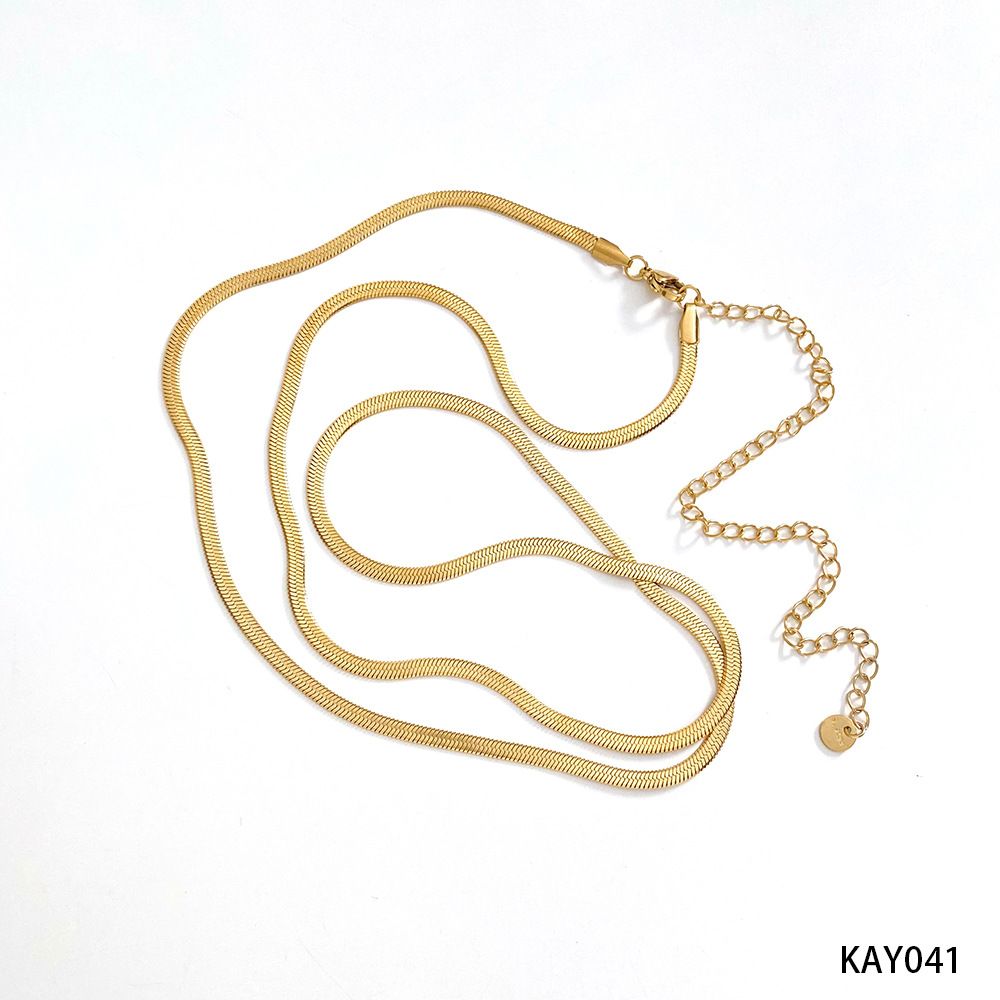 Unisex Waist chain Stainless steel street beat double loop waist trim metal chain Body chain Simple double snake bone waist chain_voghion.com