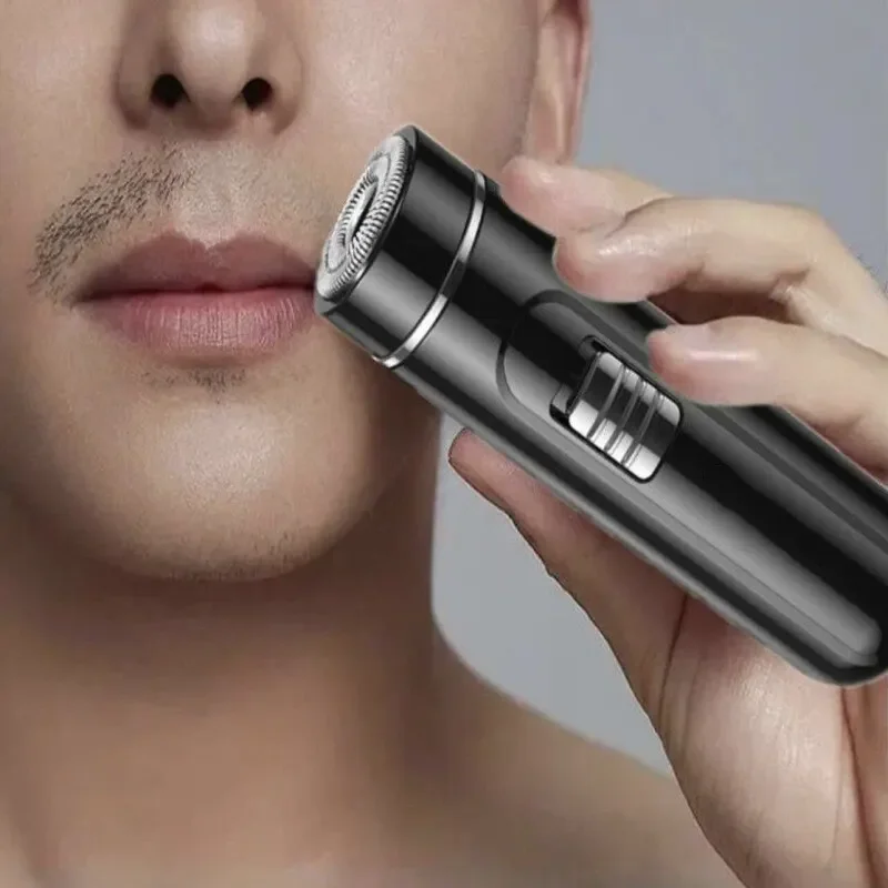 Compact & Convenient Electric Razor For Men - USB Rechargeable, Wet & Dry, Easy One-Button Use - Perfect For Home, Car & Travel!_voghion.com