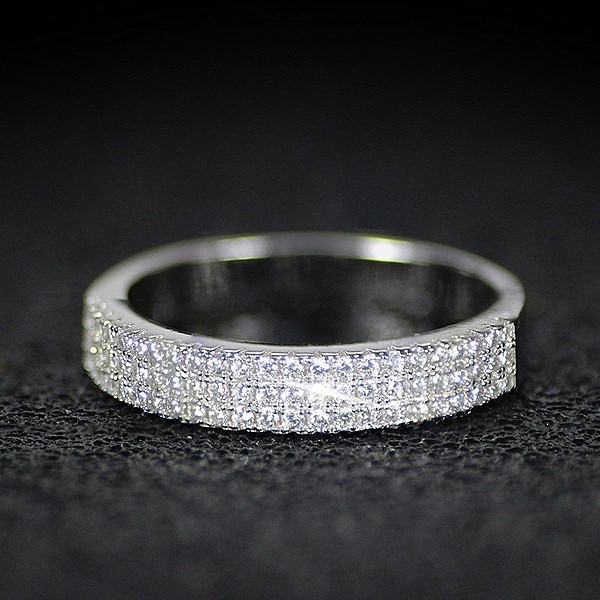 Cao Shi Fashion Women's Dense Set Zircon With Everyday Versatile Ring Accessories Handicrafts_voghion.com