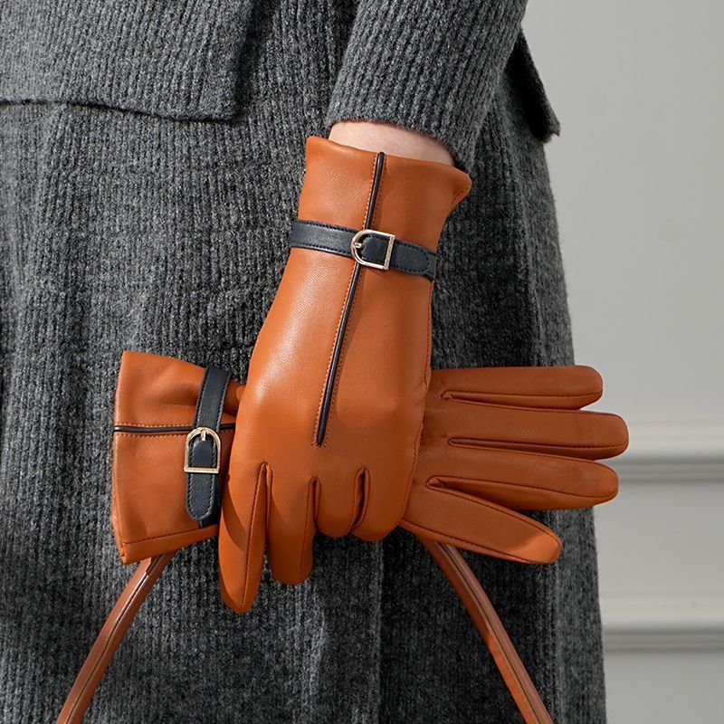 Winter warm gloves, genuine leather gloves, fashionable and beautiful, cold resistant and warm, warm you while making you full of charm
_voghion.com