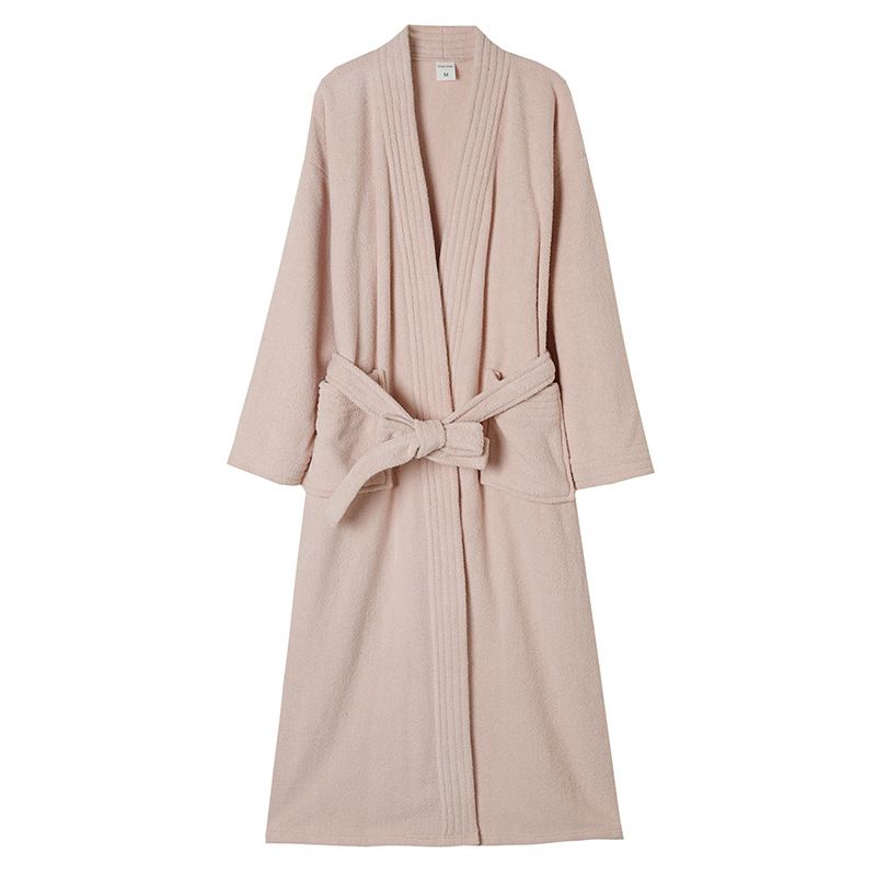 Men's Clothing Home Bathrobe Ant Velvet Pajamas Autumn and Winter Couples Nightgown Half Edge Velvet Nightgown Men and Women Morning Robe Home Clothes_voghion.com