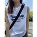 Canotta sportiva in puro cotone, dolce, fresca, estiva, stile americano, senza maniche, strato di base, lunghezza media_voghion.com