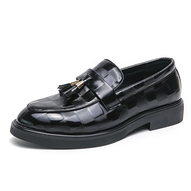 Large For Men 2025 Spring And Autumn New Men's Patent Leather Tassel Size 46 British Wedding Shoes_voghion.com