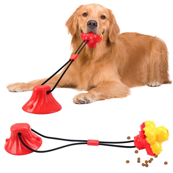Dog Suction Cup Pull Resistance Chew Toy Teeth Cleaning Boredom Relief Artifact For Medium And Large Dogs Golden_voghion.com