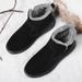 Men's Winter Velvet Thickened Warm Northeast Cotton Shoes Fur Integrated High-top Boots_voghion.com