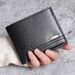 New Men's Short Wallet Fashion Casual Lychee Pattern Soft Leather Wallet Multiple Card Slots Small Wallet_voghion.com