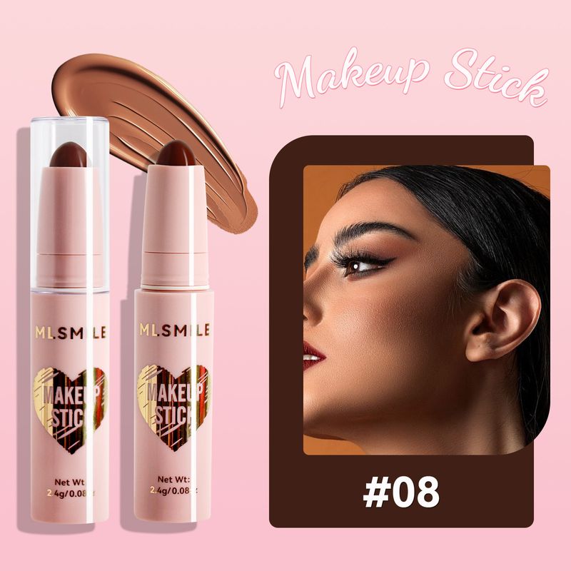 MLSMILE 8 Color Highlighter Repair Stick Face Brightening Eye Silkworm Pen Tredimensionel Face Contour Shadow Stick_voghion.com