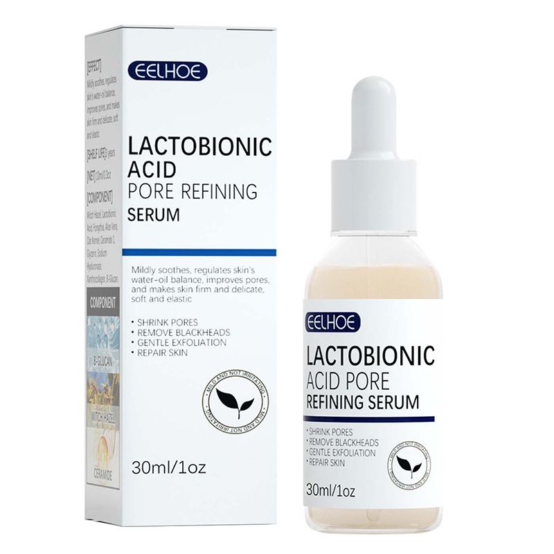 Acid lactobionic Ser de față pentru micșorarea porilor Acid hialuronic Hidratant Esență hrănitoare Fermează Înfățișează Frumusețe Cosmetice coreene_voghion.com