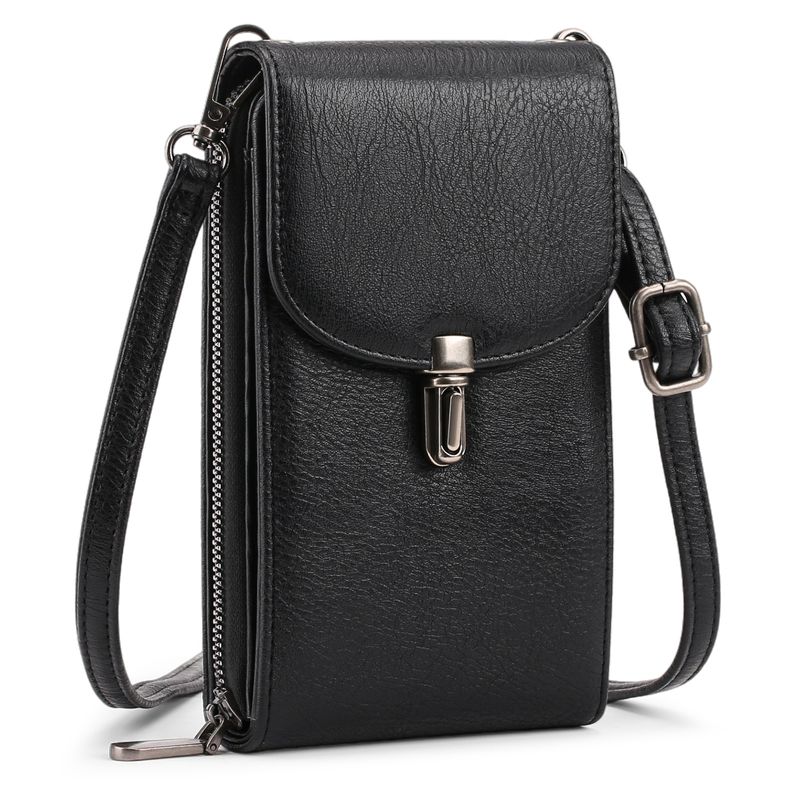 Retro kožená crossbody taška pro ženy, malý držák na mobilní telefon s nastavitelným popruhem_voghion.com