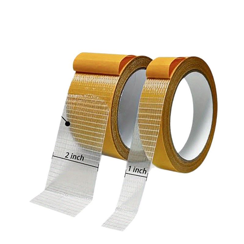 Heavy-Duty Cloth Carpet Tape - Double-Sided, High-Adhesion, No-Residue For Weddings, Events & Flooring (2cm/5cm Widths, 10M Length, Yellow)​_voghion.com