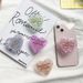 Supporto da tavolo per cellulare con colla a goccia, glitter rosa, con cuscino d'aria sul retro, portatile, stabile e pieghevole._voghion.com