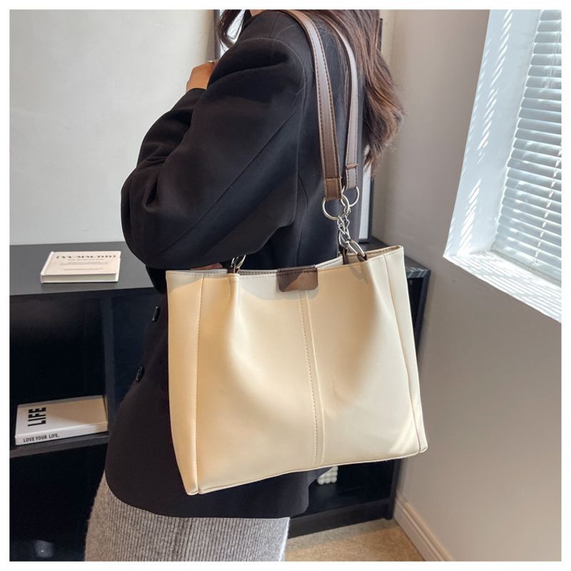 Women's Bucket Bag Simple Texture Trend Line Women's Bag Bucket Bag Shoulder Bag_voghion.com