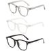 Transparent Computer Glasses Frame, Women's And Men's Anti Blue Light Circular Glasses, Blocking Glasses, Optical Performance Glasses_voghion.com