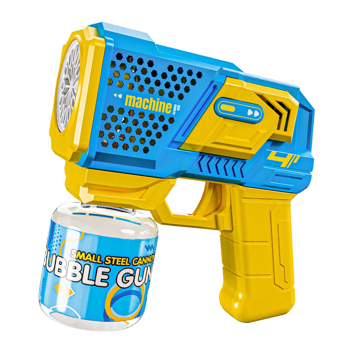 Pistola sparabolle automatica con luci a LED - Fantastica pistola sparabolle elettrica per bambini che giocano all'aperto (regalo perfetto per bambini e bambine)_voghion.com