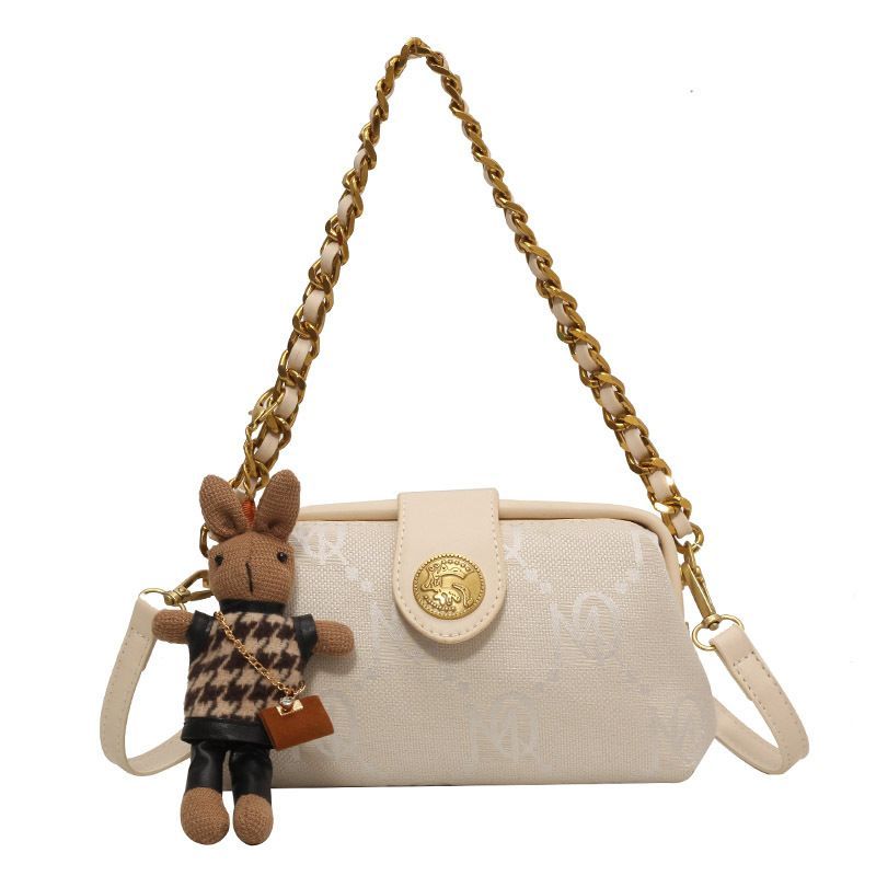 Heiße Handtaschenstile auf Facebook Taschen für Frauen 2024 Herbst Neue trendige koreanische strukturierte Canvas-Umhängetasche Modisch_voghion.com