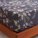 Dark Floral Luxury Bed Sheet Polyester Skin Friendly Bed Fitted Sheet Mattress Protector Fitted Sheet_voghion.com