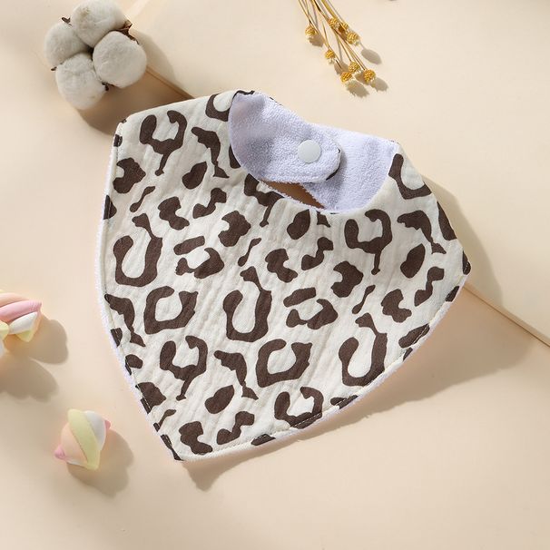 Νέο στυλ μωρού τριγωνικό κασκόλ από καθαρό βαμβάκι, αδιάβροχο για άνδρες και γυναίκες, τυπωμένο σαλιάρα για νεογέννητα, σαλιάρα κατά του φτυσίματος_voghion.com