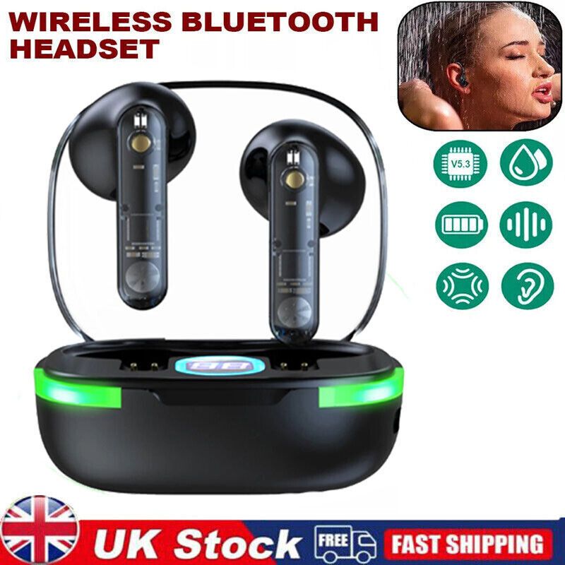Écouteurs Bluetooth TWS sans fil 5.3 intra-auriculaires pour iPhone et Android_voghion.com