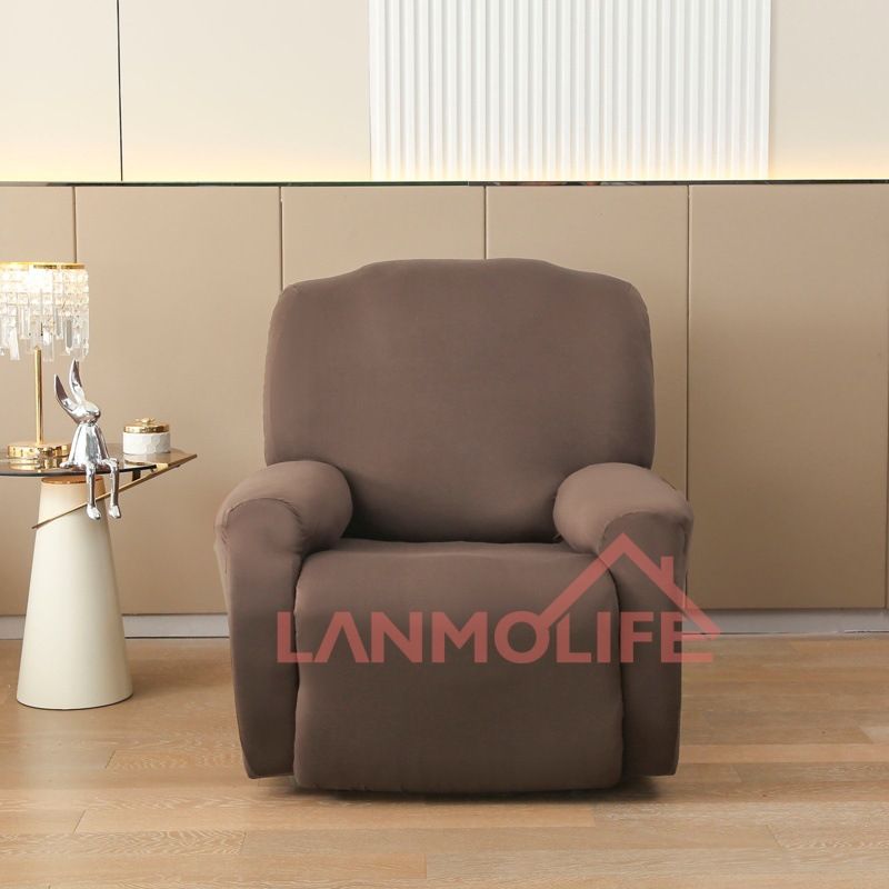 Solid Color Sofa Cover Split All Inclusive Sofa Cover Milk Silk Sofa Recliner Cover_voghion.com