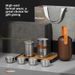 Set di infusori in titanio puro a doppio strato, nuovo set da tè portatile per esterni con separazione dell'acqua, una teiera e quattro tazze_voghion.com