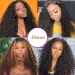 Kinky Curly Echthaar Lace Front Perücke Transparent Lace Closure für schwarze Frauen_voghion.com