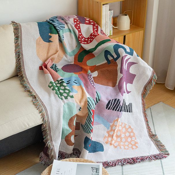 Couverture de canapé élégante toutes saisons - Décoration d'intérieur tendance, douce et respirante_voghion.com