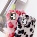 Plush leopard print suitable for iphone13promax Apple 12/11 mobile phone case XS/XR girl 78plus soft case_voghion.com