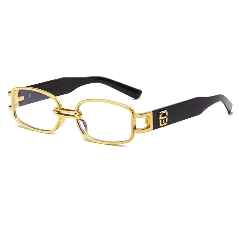 Moda Uomo Occhiali da sole Marchio Designer Vintage Uomo Punk Occhiali da sole maschili Moda Piccolo Rettangolo Tonalità UV400 Gafas de sol_voghion.com