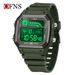 Classic Square LED Digital Watch With Night Light, Multi-Function Alarm, Calendar, Stopwatch For Students, Sports & Casual Wear_voghion.com