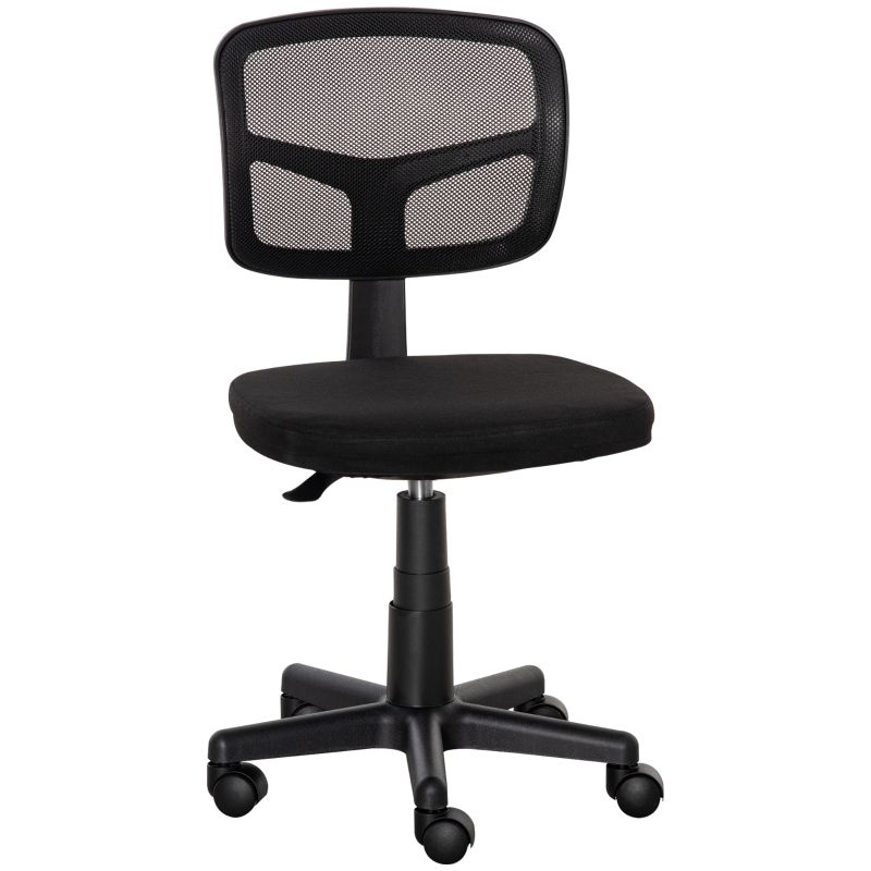 Ergonomischer Schreibtischstuhl Höhenverstellbar, Platzsparend, Schwarz_voghion.com