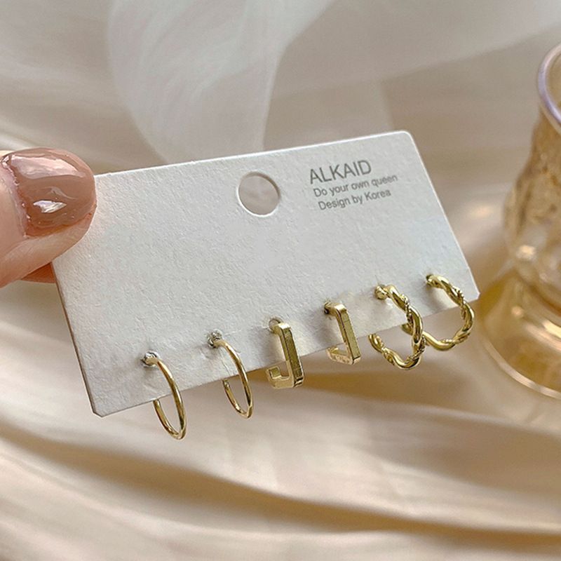 Sterling VENUS Sier Jednoduché kruhové náušnice pro ženy Roztomilé kreativní okouzlující Sada 6 kusů Dárky pro dívky Párty Je_voghion.com