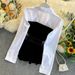 Women’s Clothing Spring And Summer Hot Girl Style Sexy Suit Women's Patchwork Shirt Top + Wide Leg Shorts Two Piece Suit_voghion.com