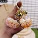 Creative Acrylic Oil-Injection Shell Conch Exquisite Car Keychain Cute Pink Bag Liquid Sand Small Pendant Gift_voghion.com