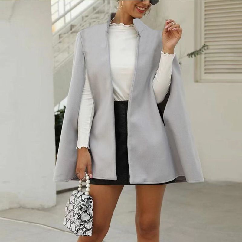 2023 Autumn High Quality Cloth Shawl Cape Poncho Women Mid-length Korean Sleeveless Plus Size Ladies Winter Cape Coats_voghion.com