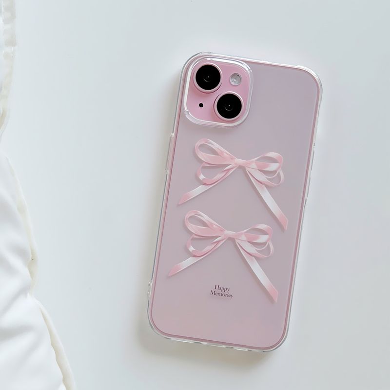 Unschlagbare Qualität Unschlagbare Qualität INS Style Junge Erwachsene Rosa Bögen Iphone15/16promax/14pro Handy Shell Für IPhone 13/12_voghion.com