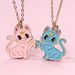 Children's Magnetic Necklace Princess Heart Best Friend BFF Alloy Jewelry Cartoon Girl Pendant_voghion.com