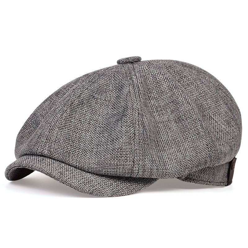 Nye mænd Casual Newsboy Hat Forår Sommer tynd retro baret Hat vild afslappet Hatte unisex ottekantede Kasket Mode Hip Hop Kasketter gorras_voghion.com