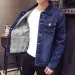 Male Jean Coats With Sheep Men's Denim Jacket Warm Padding Black Padded Wool Button In Lowest Price G Winter Outerwear One Piece_voghion.com