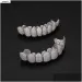 Grillz Griglie Dentali Bocca Personalizzazione Esclusiva Moissanite Denti Ghiacciati Hop Sier Apparecchi Decorativi Dia Reale Bg_voghion.com