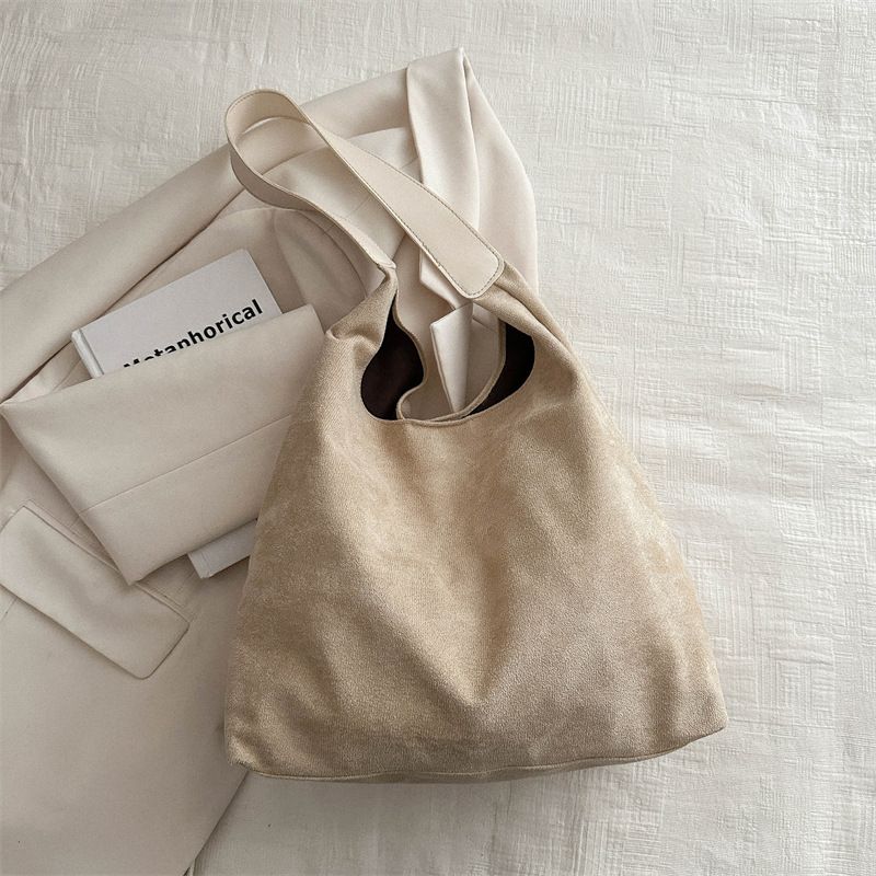 Sac à main décontracté simple pour femmes, grande capacité, nouvelle mode 2024, sac fourre-tout de personnalité, sac à bandoulière de niche, sac pour femmes_voghion.com