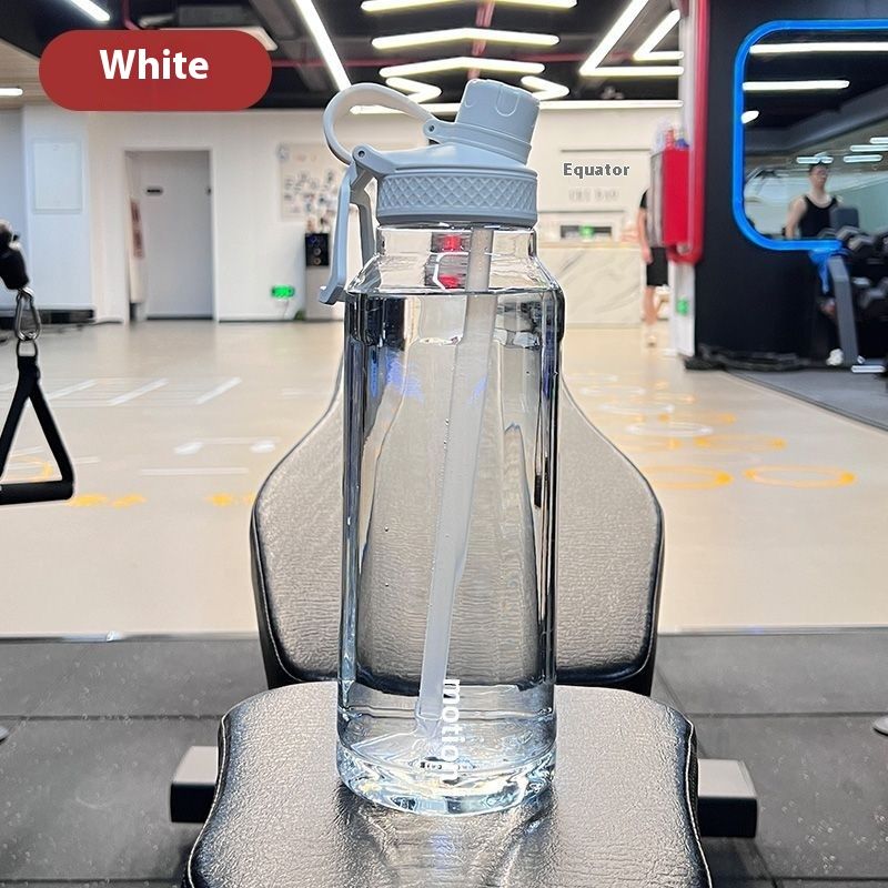 Sportflaska, fitnessvattenkokare för män med stor kapacitet, utomhus 1500 ml överdimensionerad kopp, bärbar vattenflaska i sommarplast_voghion.com