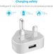 3 X UK Hauptwand 3 Pin Stecker Adapter Ladegerät USB Port Für Telefone Tablets-Weiß_voghion.com