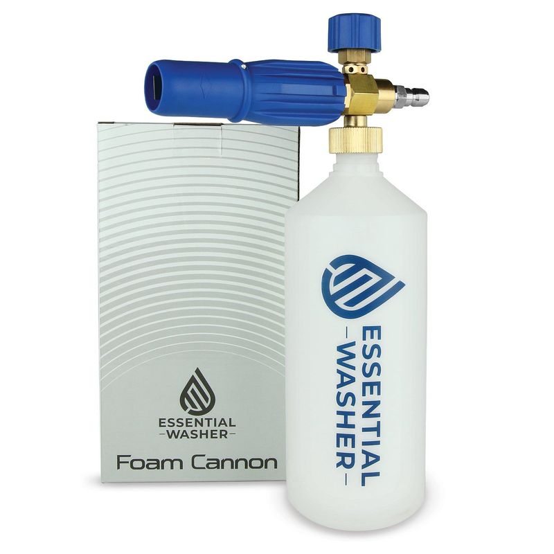 Heavy Duty Foam Cannon | High Pressure Washer Accessory With Stainless Steel QC Plug & Adjustable Features_voghion.com