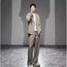 Lai De's Matching Set For Men Oversized Casual Suit Two-Piece Loose Mature Style Handsome_voghion.com