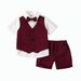 Herrenbekleidung Jungen Gentleman Kleid Sommer neue zweiteilige Kurzarm-Shorts Kinderbekleidung Drop Shipping_voghion.com