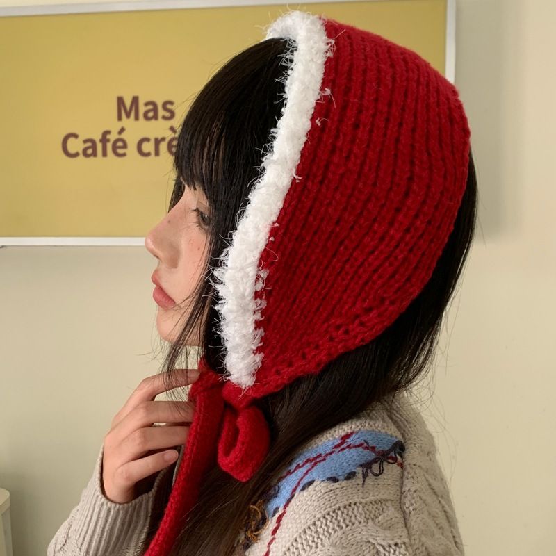 Paraorecchie in maglia di peluche, autunno/inverno 2025, nuovi, caldi_voghion.com