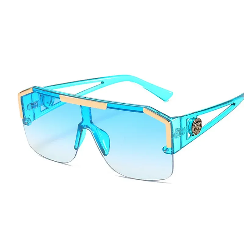 New Oversized Man Sunglasses Brand Designer Sun Glasses For Woman Fashion Gradient Square Shades cycling sunglasses_voghion.com