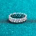 Pronto Stock Smyoue 100% autentico 3.08ct Moinaite Anello per donna Full Enternity Match Wedding Diamond Band Solido Argento Impilabile_voghion.com