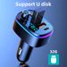 Bluetooth 5.0 FM Transmitter MP3 Player U Disk Music Car Charger Type-C PD QC3.0 Fast Charging 7 Color Ambient Light_voghion.com